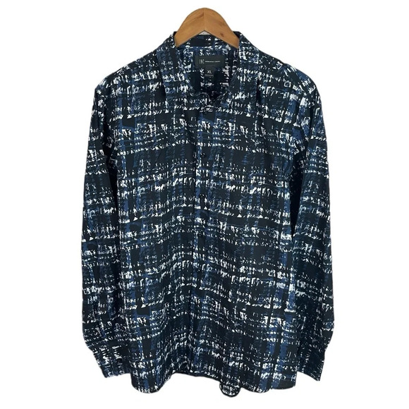 BF1389 Mens INC International Concepts Trendy Casual Button Down Shirt XL - Picture 1 of 6